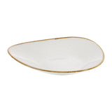 Churchill Stonecast Triangular Shallow Bowls Barley White 272mm