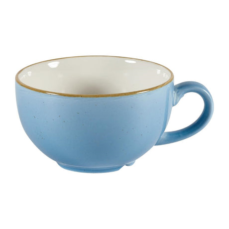 Churchill Stonecast Cappuccino Cups Cornflower Blue 227ml 8oz (12 Pack)