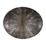 Churchill Stone Quartz Black Orbit Oval Coupe Plates 317mm (12 Pack)