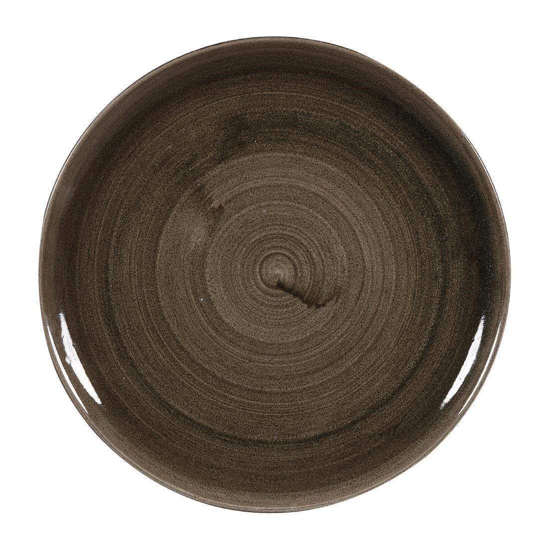 Churchill Stonecast Patina Evolve Coupe Plates Iron Black 324mm (6 Pack)