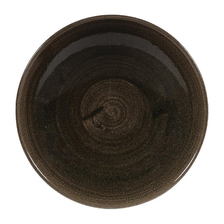 Churchill Stonecast Patina Evolve Coupe Bowls Iron Black 182mm (12 Pack)