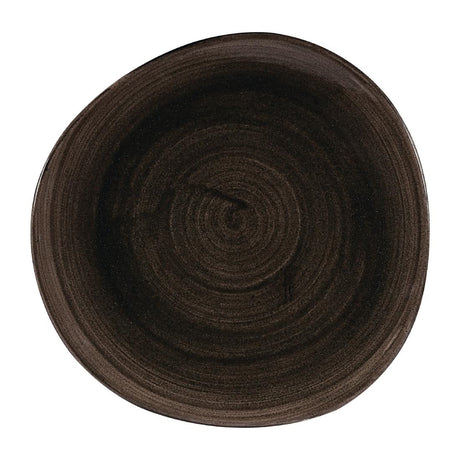 Churchill Stonecast Patina Round Trace Plates Iron Black 286mm (12 Pack)