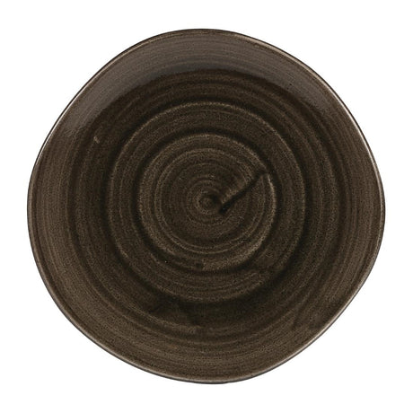 Churchill Stonecast Patina Round Trace Bowls Iron Black 253mm (12 Pack)