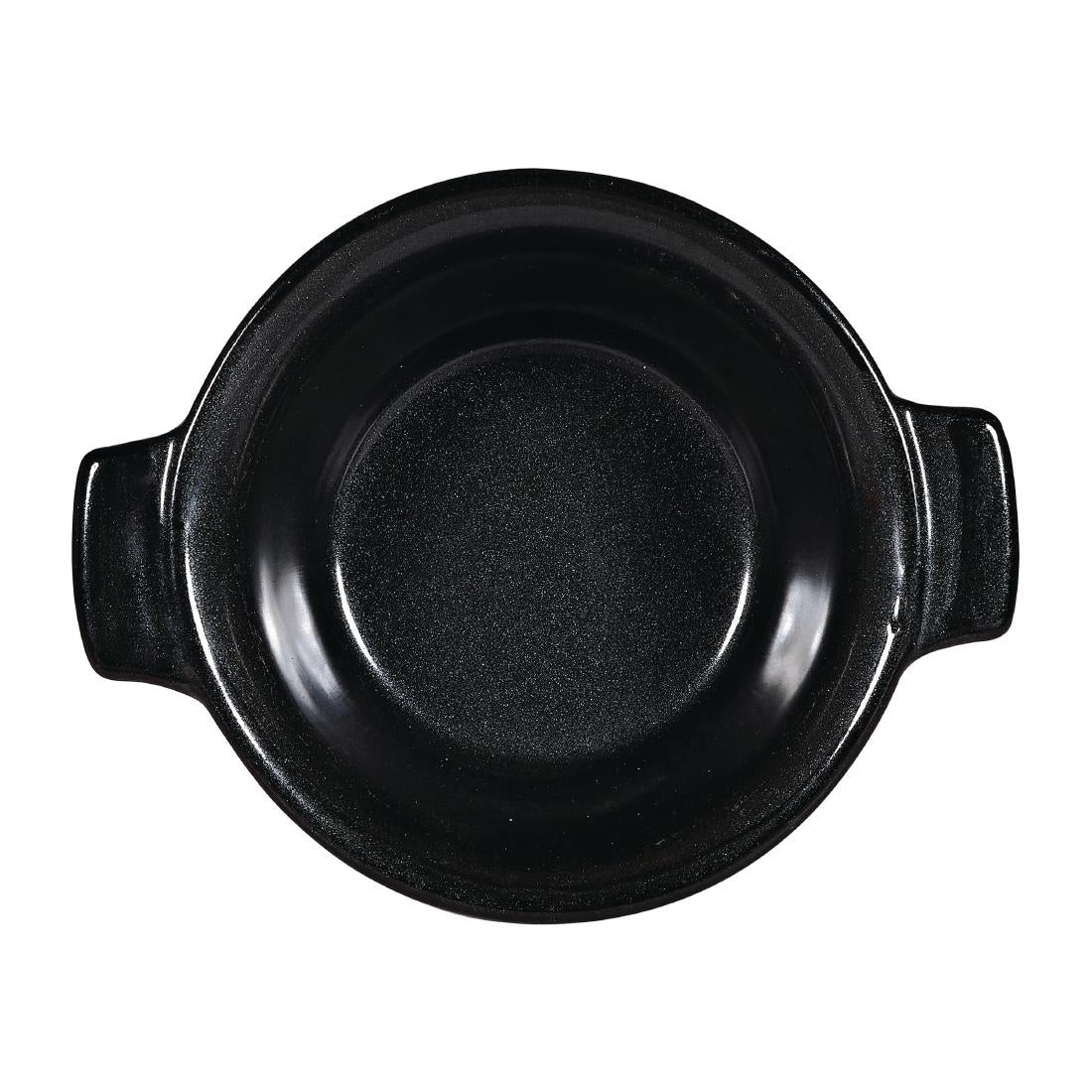 Churchill Black Igneous Stoneware Pie Dishes 140mm (6 Pack)