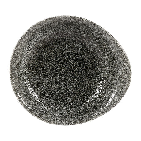 Churchill Raku Round Dishes Quartz Black 185mm (12 Pack)