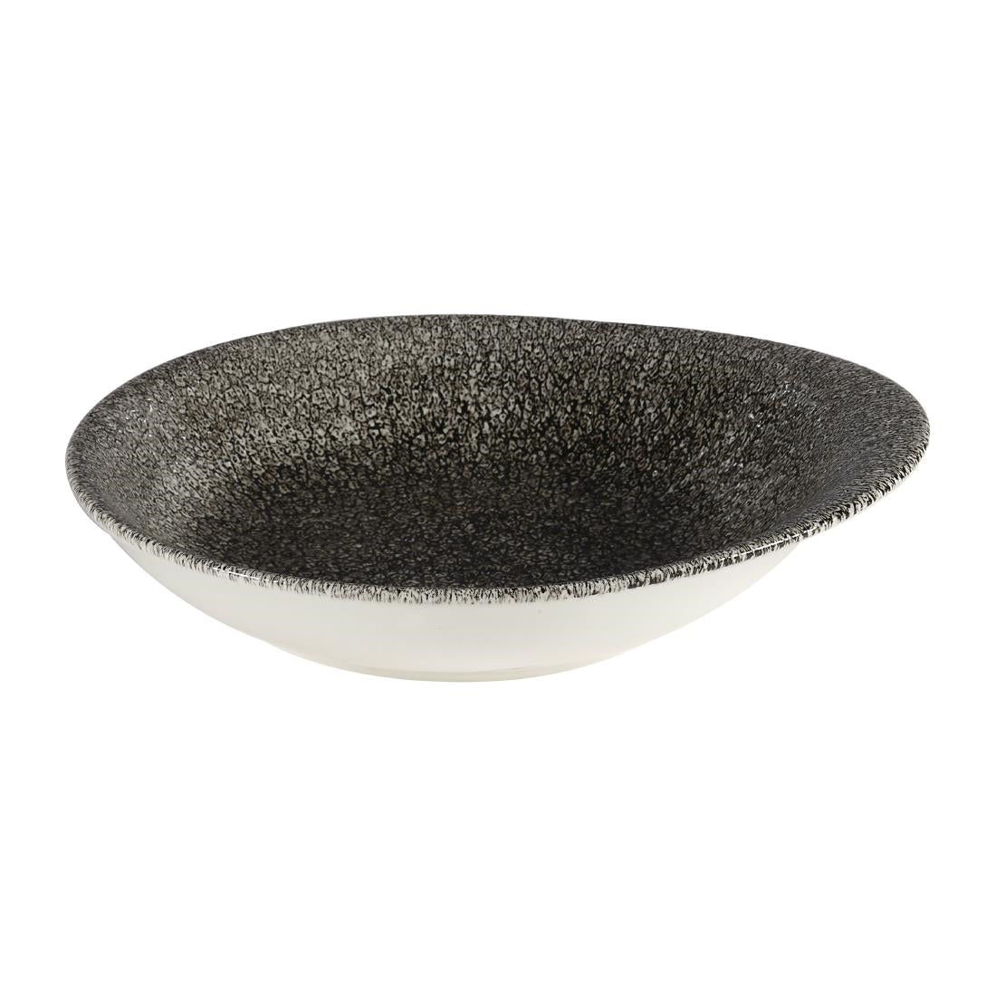 Churchill Raku Round Dishes Quartz Black 185mm (12 Pack)