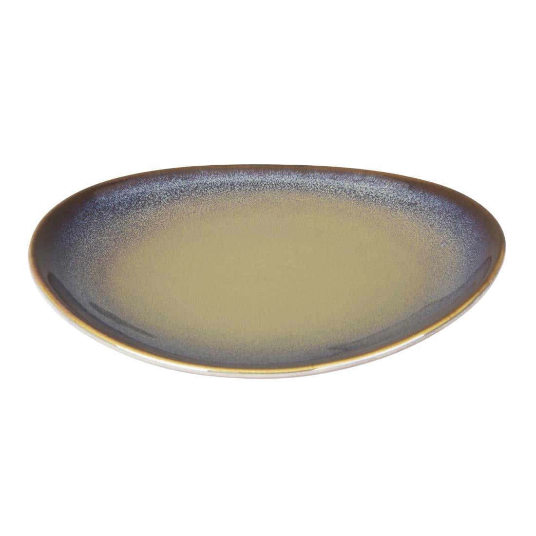 Olympia Birch Coupe Plates Aubergine 205mm (6 Pack)