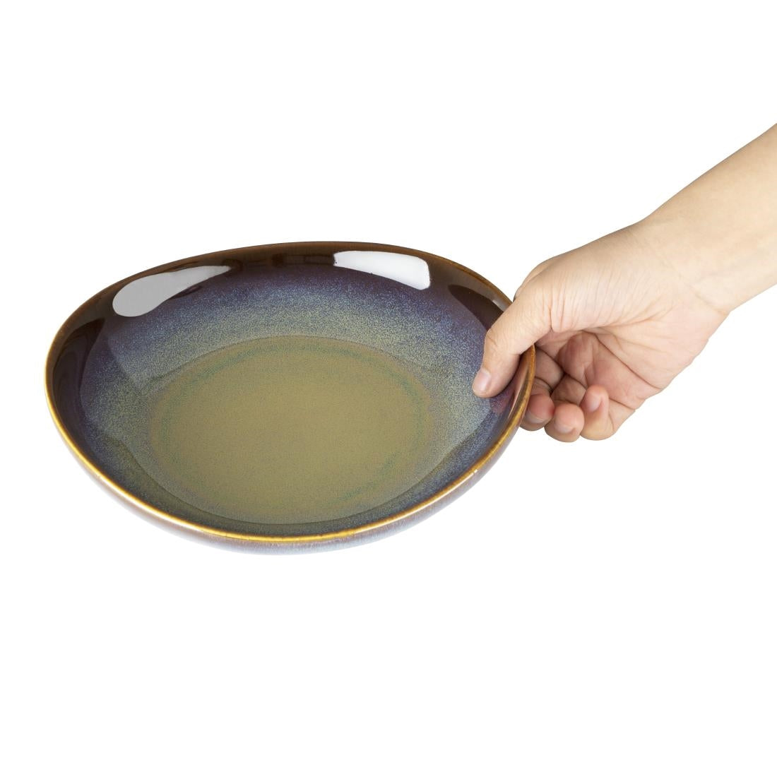Olympia Birch Wide Bowls Aubergine 205mm (6 Pack)