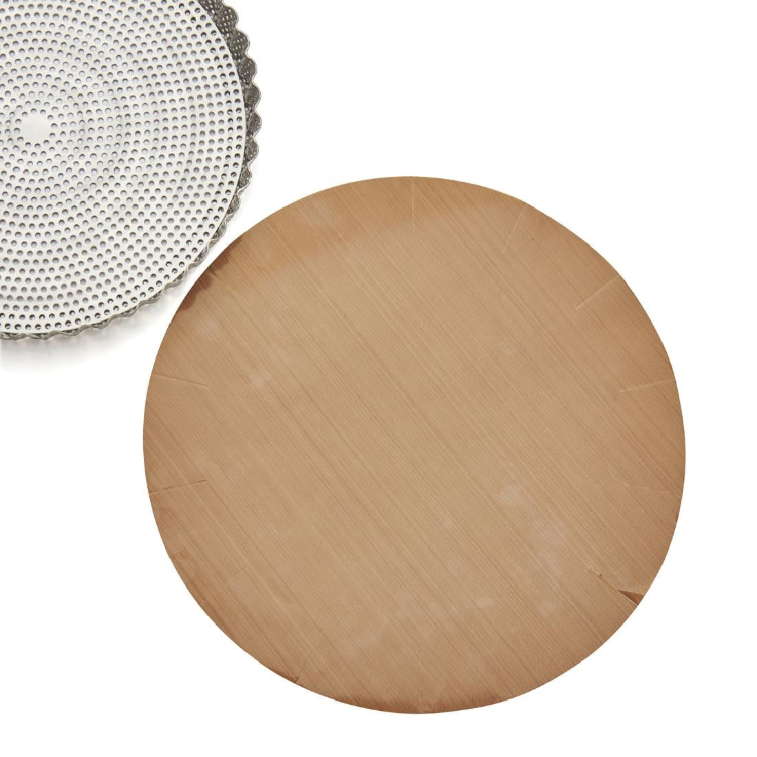 De Buyer Special Non-stick Baking Sheet for 24cm Round Fluted Tart Mould (2 Pack)