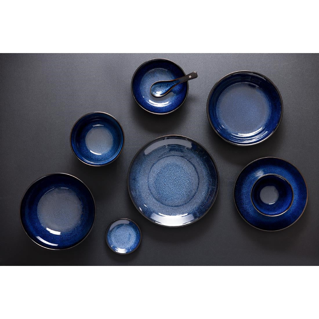 Olympia Luna Midnight Blue Soup Spoons (12 Pack)
