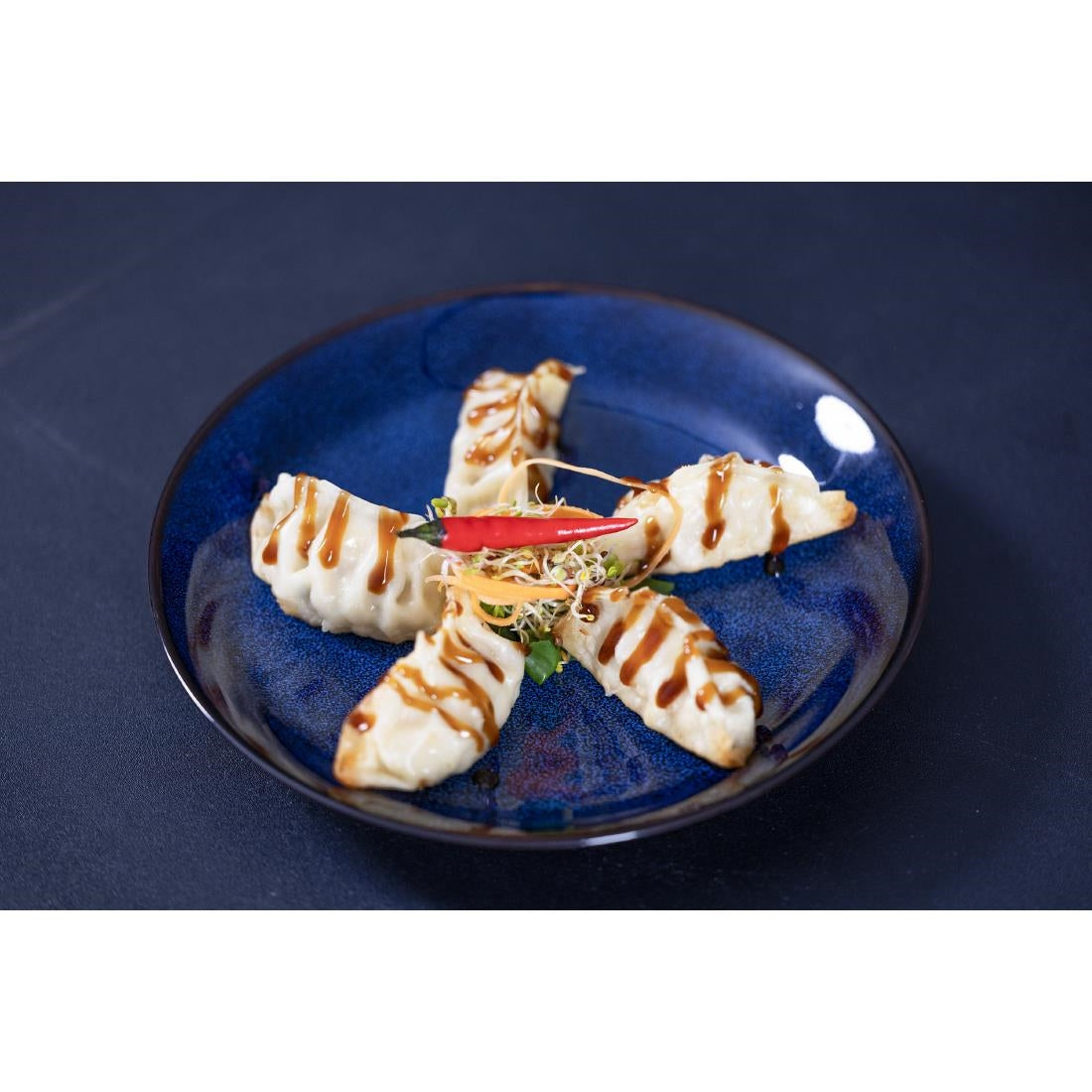 Olympia Luna Midnight Blue Coupe Plates 205mm (4 Pack)