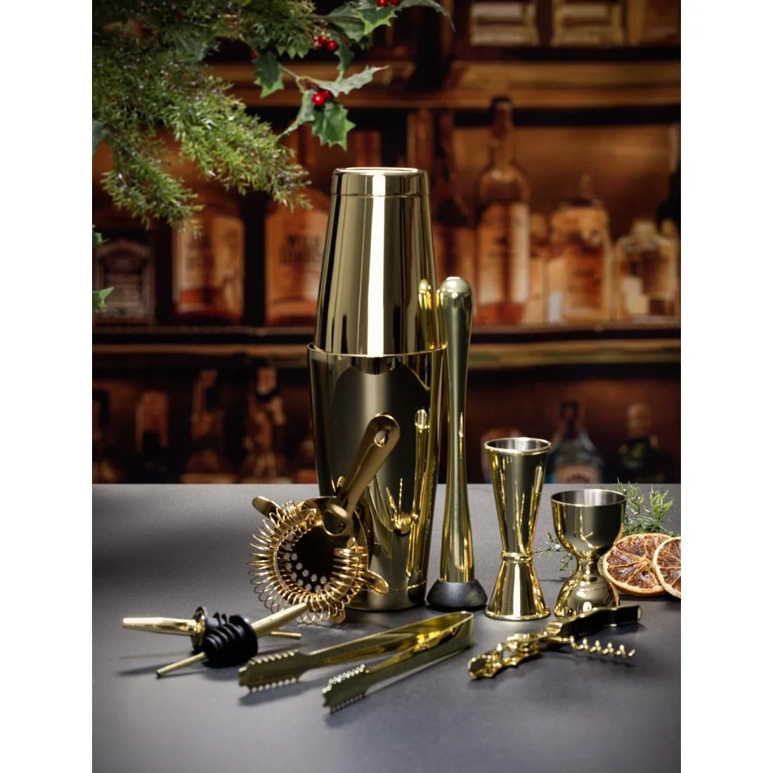Beaumont Gold Plated Stainless Steel Freeflow Pourer (Pack of 12)