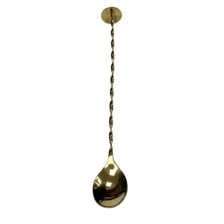 Beaumont Gold Plated Cocktail Spoon With Masher