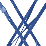 Bolero Perth Dark Navy Pavement Style Steel Table Round 600mm