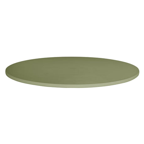 Bolero Verona 700mm Round Café Table - Olive Green