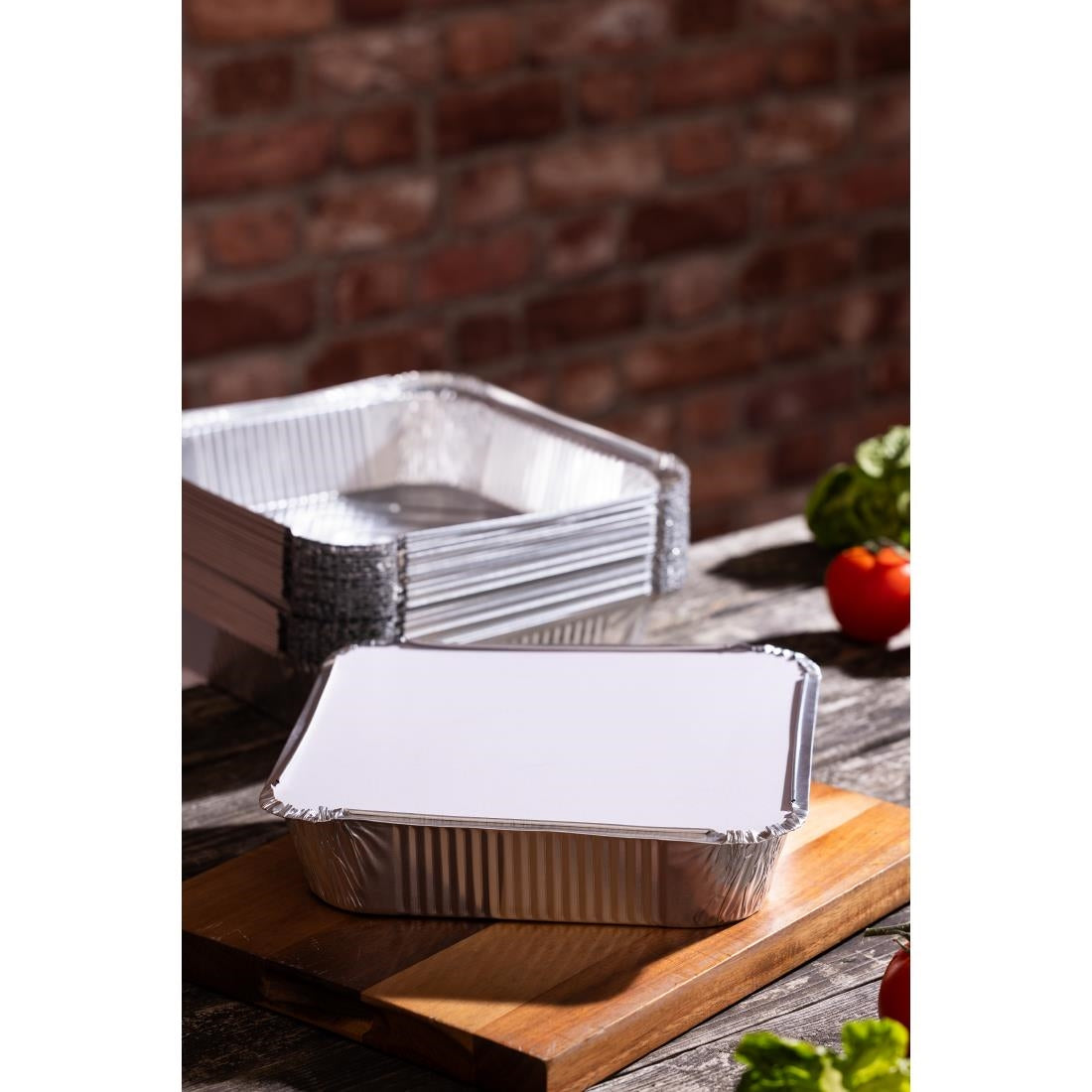Fiesta Recyclable Lids for Deep/Shallow Foil Containers (200 Pack)