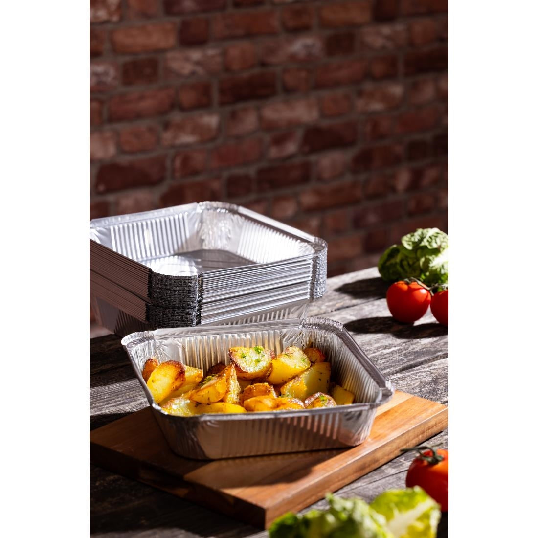 Fiesta Recyclable Deep Foil Containers 2100ml (200 Pack)