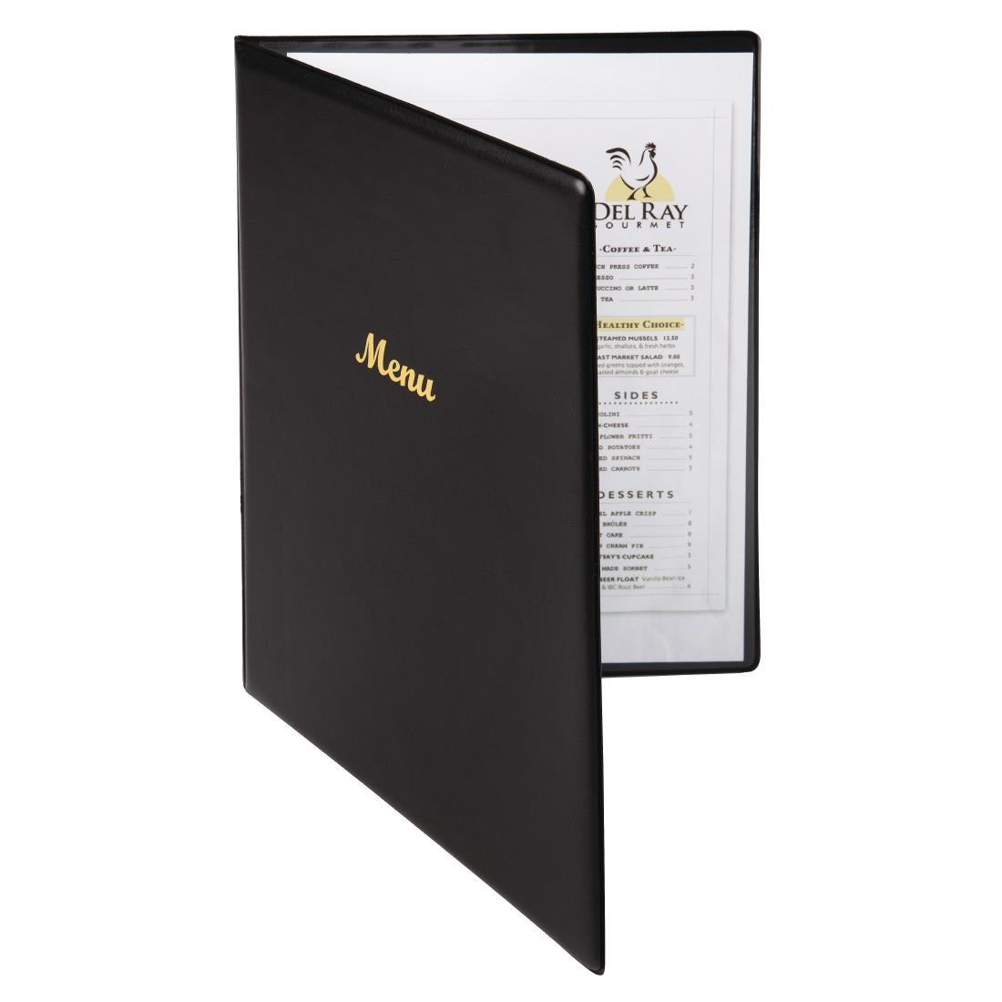 Olympia PVC Menu Cover Black A4