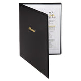 Olympia PVC Menu Cover Black A4