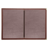 Olympia Faux Leather Menu Cover A4 Burgundy