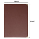 Olympia Faux Leather Menu Cover A4 Burgundy