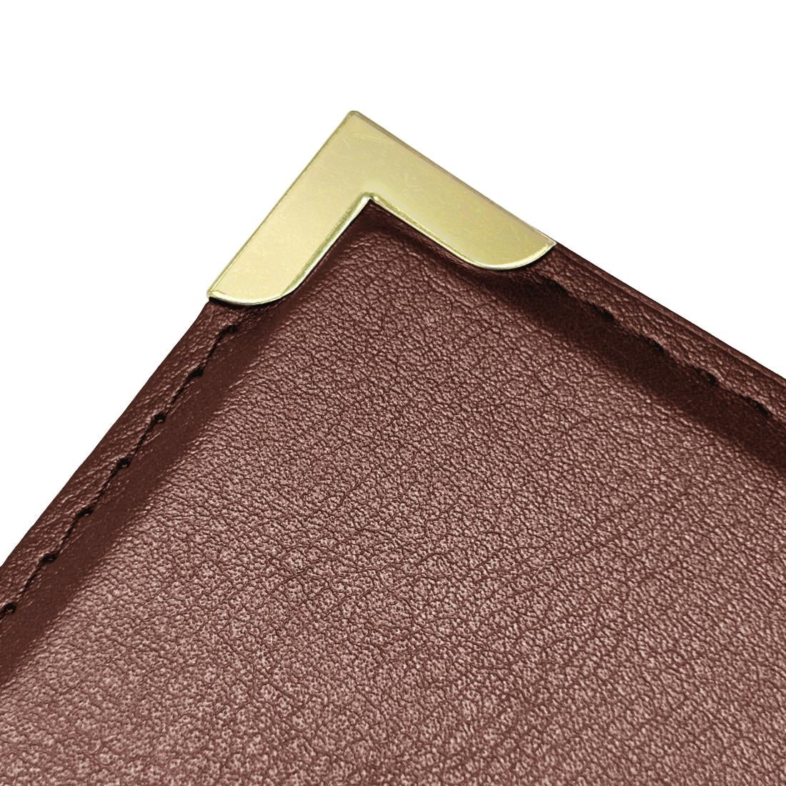 Olympia Faux Leather Menu Cover A4 Burgundy