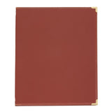 Olympia Faux Leather Menu Cover A4 Burgundy