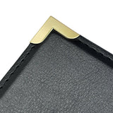 Olympia Faux Leather Menu Cover A5 Black