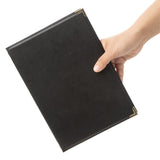 Olympia Faux Leather Menu Cover A5 Black