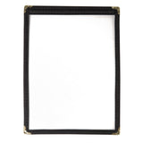 Olympia American Style Menu Cover Black A5