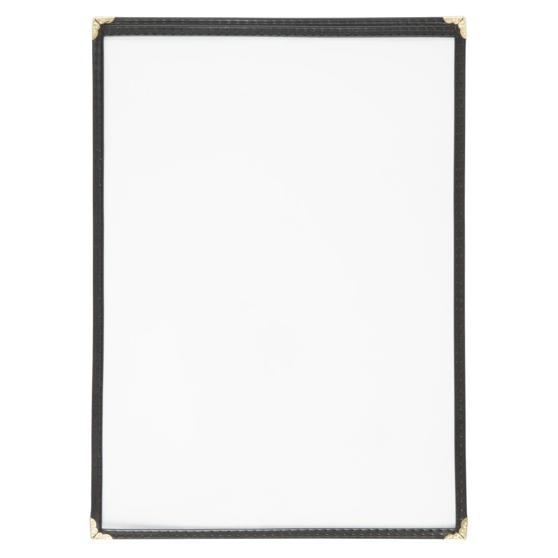 Olympia American Style Menu Cover Black A4