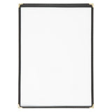 Olympia American Style Menu Cover Black A4