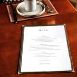 Olympia American Style Menu Cover Black A4