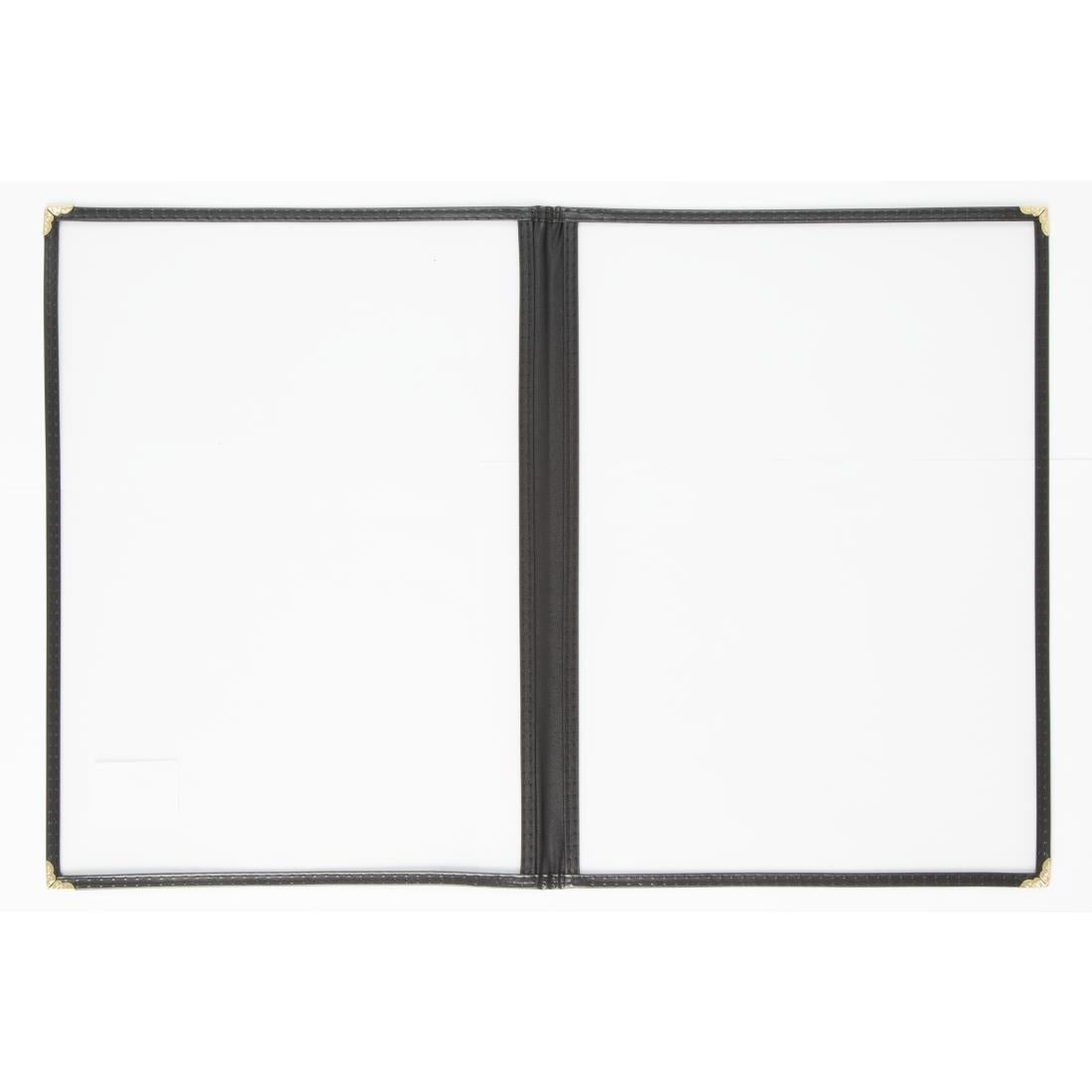 Olympia Four Page American Style Menu Cover A4 Black