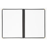 Olympia Four Page American Style Menu Cover A4 Black