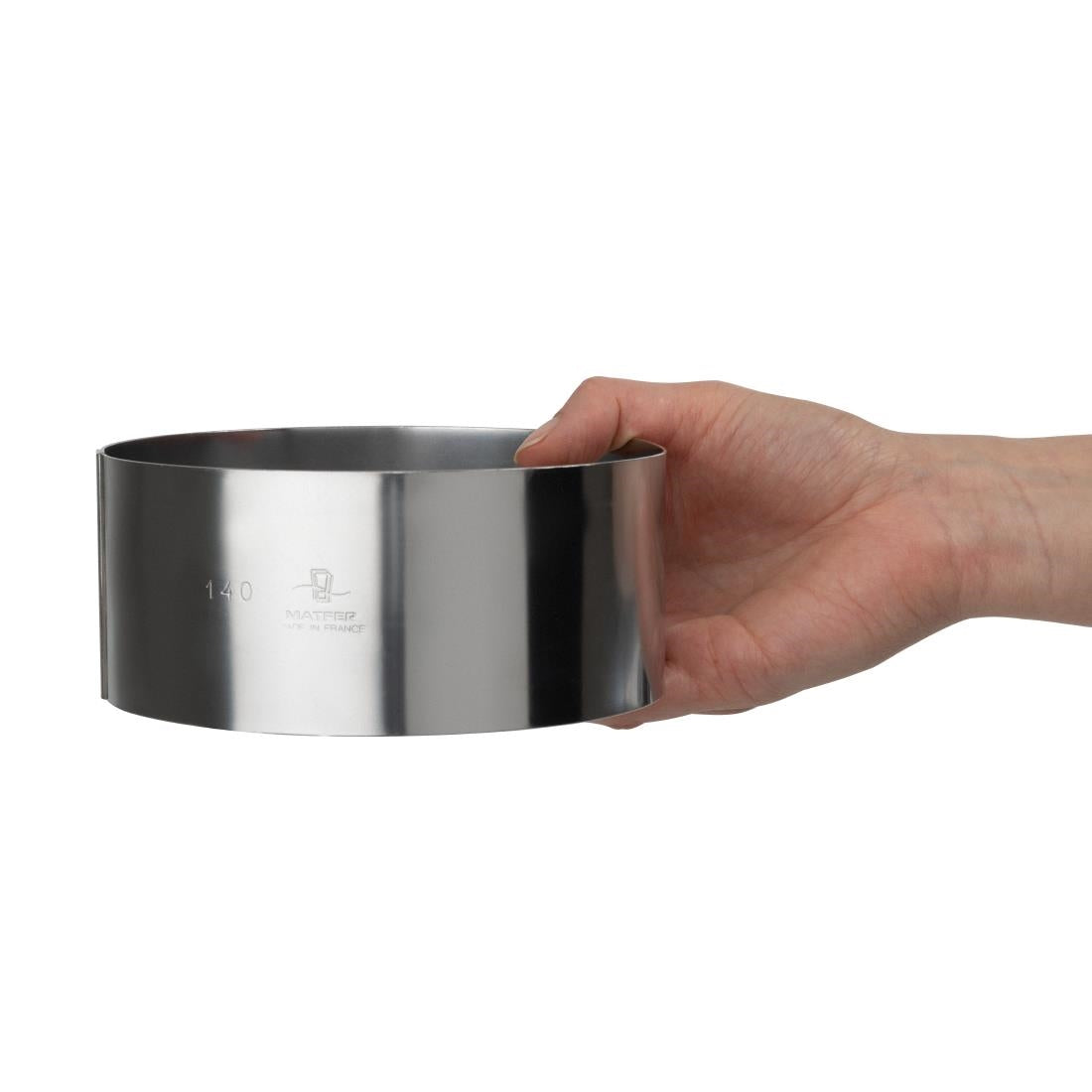 Matfer Bourgeat Stainless Steel Mousse Ring 140 x 60mm