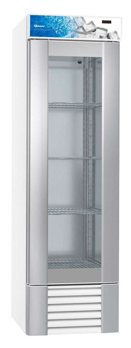 Hoshizaki Gram ECO MIDI KG 60 LLG 4W Glass Single Door White Upright Display Refrigerator  407 Litres