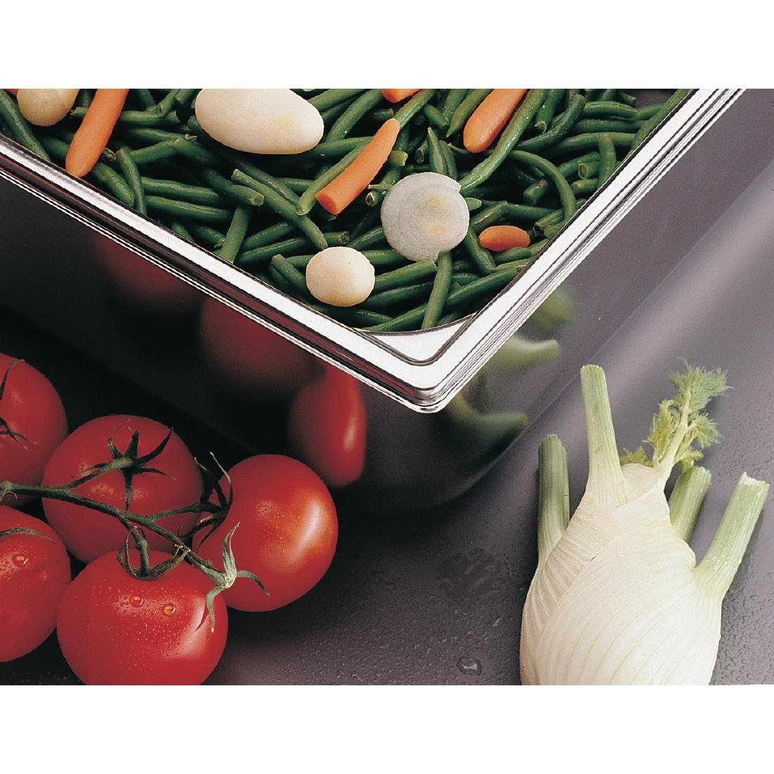 Matfer Bourgeat Stainless Steel 1/2 Gastronorm Tray 65mm