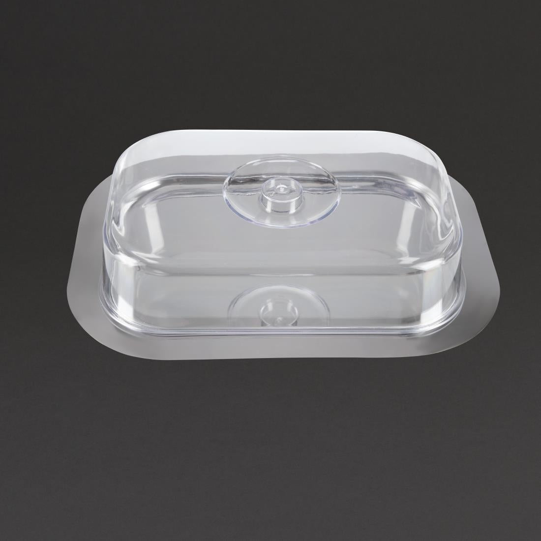 Stainless Steel Rectangular Tray with Cover