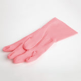 MAPA Vital 115 Liquid-Proof Light-Duty Janitorial Gloves Pink Medium