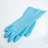 MAPA Vital 117 Liquid-Proof Light-Duty Janitorial Gloves Blue Large