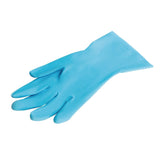 MAPA Vital 117 Liquid-Proof Light-Duty Janitorial Gloves Blue Large