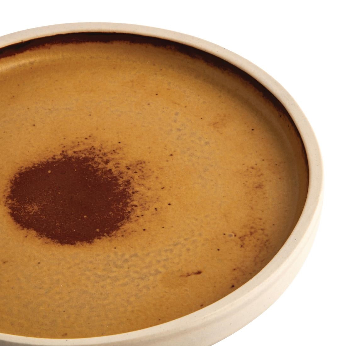 Olympia Canvas Flat Plates Sienna Rust 180mm (6 Pack)