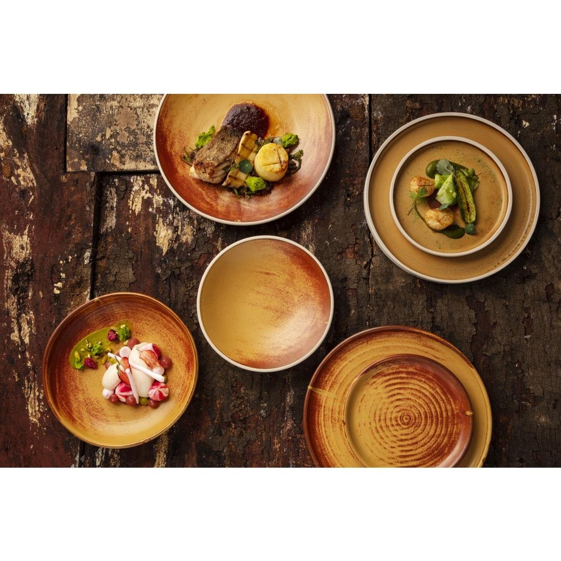 Olympia Canvas Coupe Bowls Sienna Rust 230mm (6 Pack)