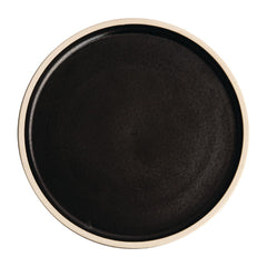 Olympia Canvas Flat Plates Delhi Black 250mm (6 Pack)