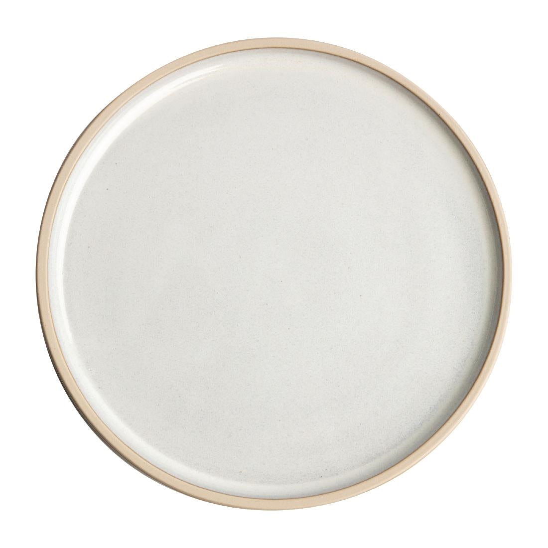 Olympia Canvas Flat Plates Murano White 180mm (6 Pack)