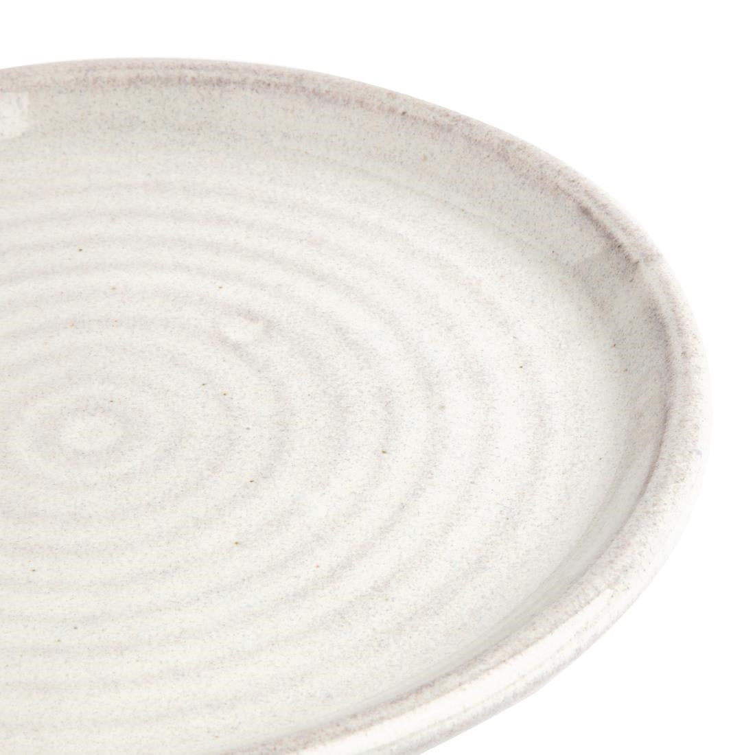 Olympia Canvas Small Rim Plates Murano White 180mm (6 Pack)