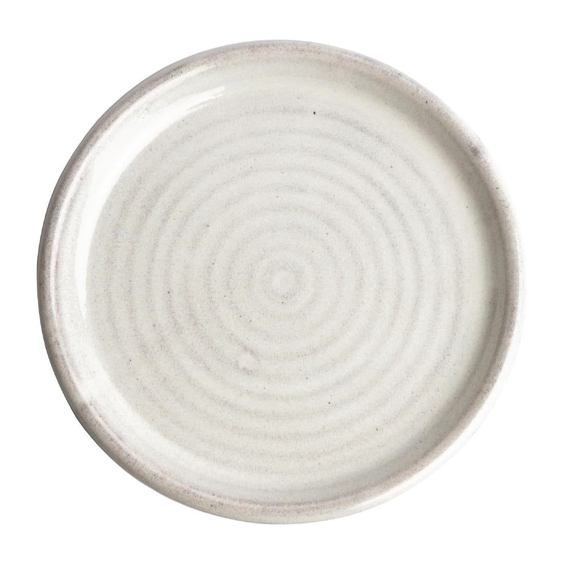 Olympia Canvas Small Rim Plates Murano White 180mm (6 Pack)