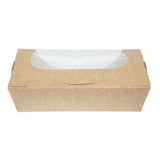 Colpac Recyclable Kraft Tuck-Top Salad Boxes With Window 1000ml (200 Pack)