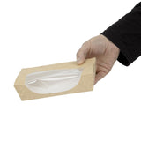 Colpac Recyclable Kraft Tuck-Top Salad Boxes With Window 1000ml (200 Pack)